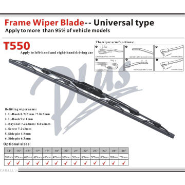 Universal Metal Wiper Blade T550 Frame Car Accesorios